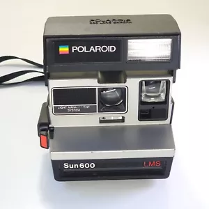 Vintage Polaroid Sun 600 LMS Land Camera Instant Film Camera with Strap Untested - Bild 1 von 6