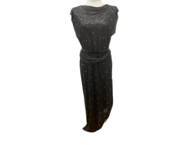 Gianni Versace Oroton Dress w/ Rhinestone Embellishment and Belt, Vintage c.1980 - Image 1 of 4