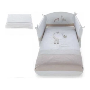 New Completo lettino Pali 0687SAVANA SAVANA Set 3 pezzi Bianco e Beige - Imagen 1 de 1