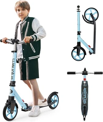 Kick Scooter for Ages 6+,Kid, Teens & Adults. Max Load 240 LBS. Foldable, Lightw