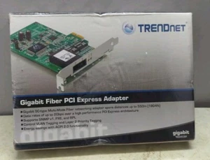 New TRENDnet TEG-PCITXR Gigabit Fiber PCI Express Adapter TEG-ECSX - Picture 1 of 4