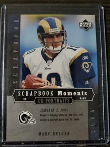 2005 UD POTRAITS SCRAPBOOK #35 MARC BULGER ST. LOUIS RAMS #342/425 - Picture 1 of 2