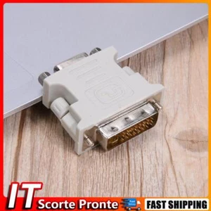 Convertitore DVI 24+5 maschio a VGA femmina Adattatore DVI a VGA Monitor VGA - Afbeelding 1 van 6