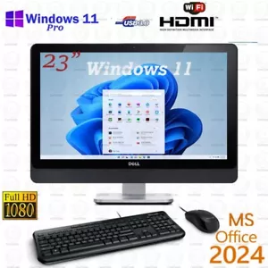 Dell Optiplex AIO Core i7 23" FHD 16GB RAM 512GB SSD Windows 11 Pro Office 2024 - Picture 1 of 1