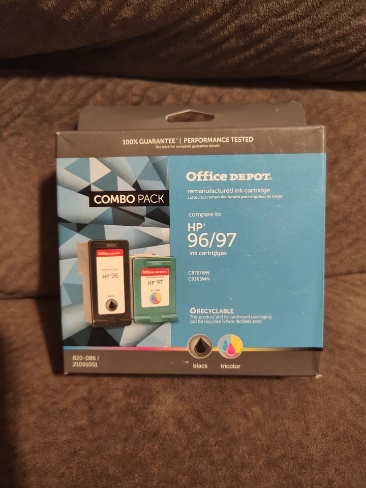 Office DEPOT Remanufactured Inkjet Cartridges Compatible With Hp96 Hp97