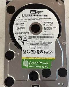 Western Digital 750GB Internal 7200RPM 3.5" SATA WD7500AACS - Picture 1 of 2