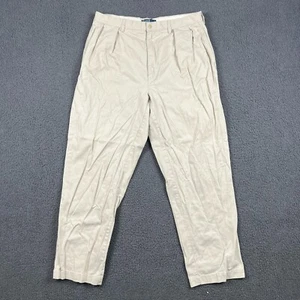 Pantalón POLO RALPH LAUREN Hombre 38 x 34 Beige Chino Vintage Andrew Pant Plisado - Imagen 1 de 12