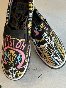 Vision Street Wear Shoes Old Ghost Street Ghost Slip Ons Grigley Size 10.5 W Box - Picture 1 of 13