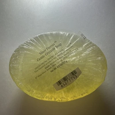 Vintage Bath & Body Works Glycerin Soap SHEER FREESIA  4oz NOS - Image 1 of 3