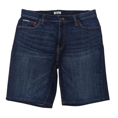 Tommy Hilfiger Bermuda Jean Shorts Womens  12 (31x8) Embroidered Flag Patch Logo - Image 1 of 4