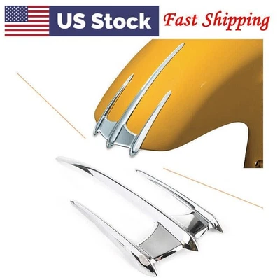 Guardabarros Triceptor Acento Cromo Ajuste Honda Goldwing GL1800 F6B VTX1300 VTX1800 le Foto 1 de 4