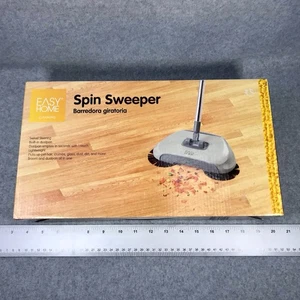 Spin Hand Push Sweeper Broom Dustpan Household Floor No Electric New In Box - Picture 1 of 12
