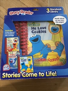Story Reader Video Plus Confezione da 3 Storybook E Cartuccia Gioco Sesame Street 2.0 - Foto 1 di 5