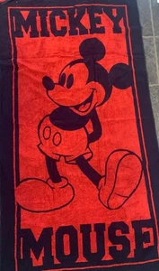 Disney Parks Mickey Mouse Beach Towel Cotton 64x34” Disneyland NWT Lot X 2 - Picture 1 of 7