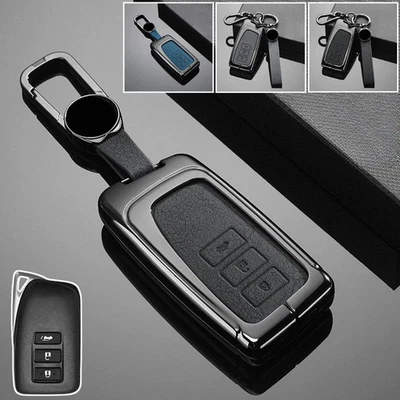 Zinc Alloy Leather Car Key Case Cover For Lexus 250 300 IS RC NX GS ES LX RX - Image 1 of 4