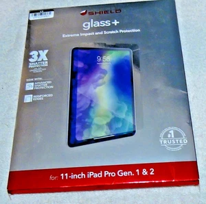 Zagg Invisible Shield Glass + Shield for 11" iPad Pro Gen. 1 & 2 - Picture 1 of 15