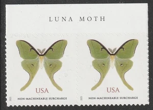 US 6031 Butterfly Luna Moth NMS header pair MNH 2025 - Picture 1 of 1