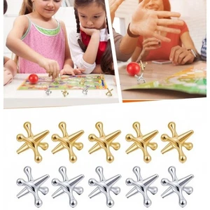 Stress Relief Jacks Ball Set Desktop Game Toy For Home Office Travel Friendly - Picture 1 of 11