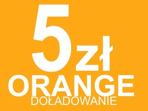 DOŁADOWANIE ORANGE 5 KOD 5 ZŁ e-MAIL W 5 MINUT OD RAZU PRE-PAID DO TEL - Zdjęcie 1 z 3