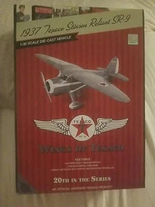 1937 Texaco Stinson Reliant SR-9 Die-Cast Ertl 2012 #CP7001 NEW Brushed Metal - Picture 1 of 2