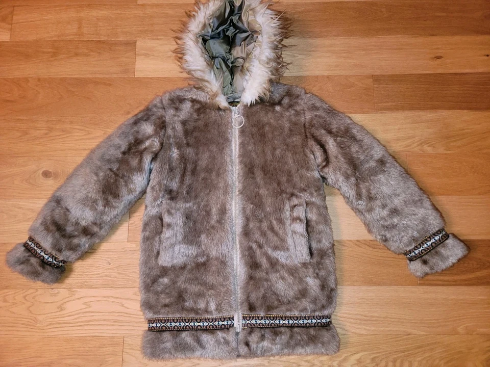 Abrigo parka vintage de piel sintética Hansa-Branta by Stearns plumón de ganso para mujer talla pequeña Foto 1 de 4