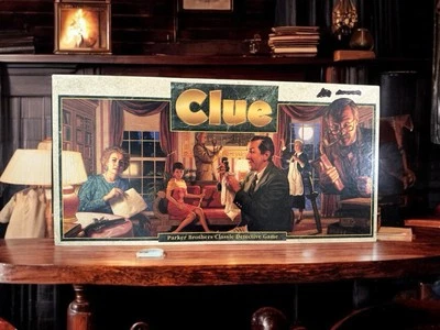 Vintage 🗡️  Clue Parker Brothers 1992 Classic Board Game Long Box 90s Complete - Image 1 of 4