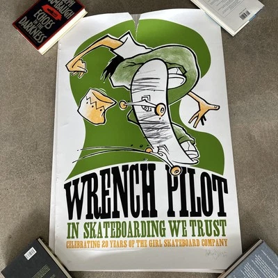 Patinetas Niña 20 Aniversario Estampado Andy Jenkins 27/150 Firmado Foto 1 de 4