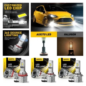 AUXITO 9005 9006 H11 Combo LED Headlights Bulb Conversion Kit White Bright EAW - Picture 1 of 9