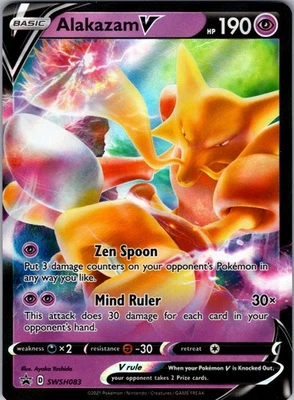 Alakazam V Promo SWSH: Sword & Shield Promo Cards SWSH083 NM - Image 1 of 2