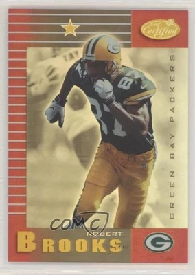 1999 Leaf Certified Mirror Red Robert Brooks #37 - Image 1 of 2