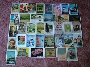 36 Unused Postcards ADVERTISING & POSTERS. Very Good condition. - Picture 1 of 1