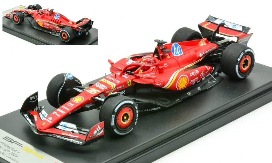 FERRARI SF-24 N.16 WINNER AUSTIN GP 2024 C.LECLERC 1:43 - Immagine 1 di 1