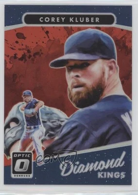 2017 Panini Donruss Optic Diamond Kings Red Prizm /99 Corey Kluber #8 - Image 1 of 2
