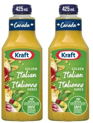 Kraft Golden Italian Salad Dressing, 425ml (2 Pack) - Image 1 of 4