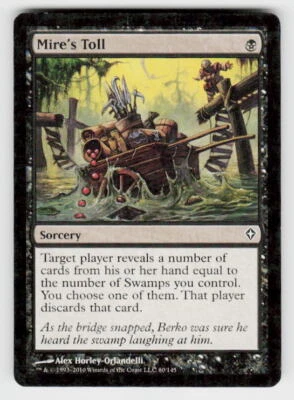 Worldwake #60 Mire's Toll Non-Foil - Image 1 of 2