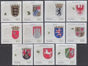 DEUTSCHLAND SC # 1600-1709 INKL POSTFRISCH SET 11 VERSCHIEDENE WAPPEN - Bild 1 von 1
