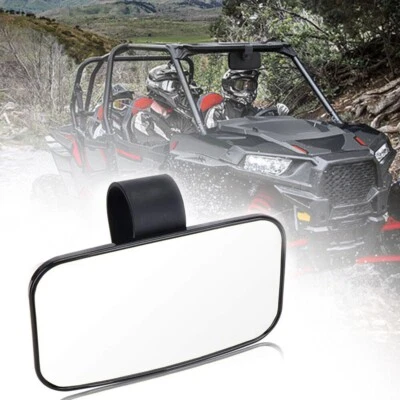 UTV Rear View Center Mirror for 1.5"-2" Roll Polaris RZR Honda Talon Yamaha - Image 1 of 4