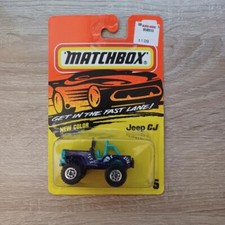 Matchbox 1/64 Diecast Get In The Fast Lane #5 Purple Jeep CJ US Shipping Only