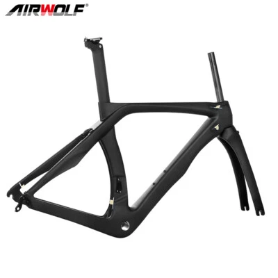 AIRWOLF T1100 Carbon Rennrad Fahrrad Rahmen V/U Brake Aero Fahrräder Road Bike - Bild 1 von 4