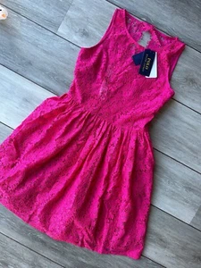 Ralph Lauren Polo Girl's Pink Floral S2 Concept Dress - Age 14 - New & Tags - Picture 1 of 17