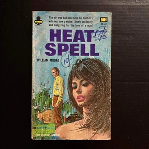 William Moore - Heat Spell - Midwood Books - 1966 Pulp Fiction Sleaze - Picture 1 of 3