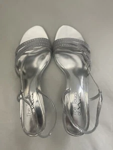 THE TOUCH OF NINA"GISEPE" SLINGBACK With RHINESTONES Women Size 8.5 - Picture 1 of 5