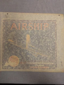 Vintage 1940's AIRSHIP Brand Fillmore Iron on Transfer - Picture 1 of 2