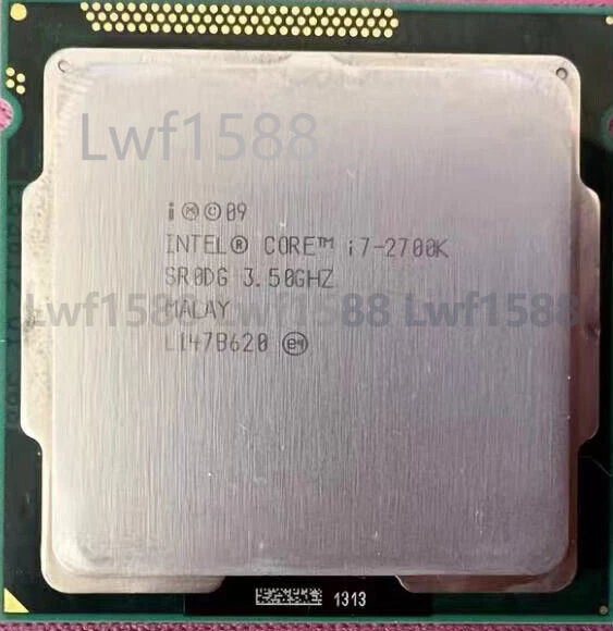 Intel Core i7-2700K 3.5GHz SR0DG quad core LGA 1155 Socket H2 CPU processor - Image 1 of 1