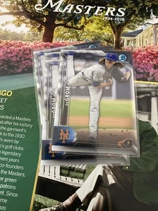 2016 Bowman chrome Jacob DeGrom #57 Mets Lot Of 4 - Picture 1 of 2