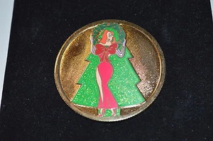 Disney Shopping  JESSSICA RABBIT Gold Holiday Coin Pin LE 250 - Picture 1 of 2