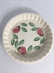 Italian Pottery Egizia Pie Plate Ovenproof Fluted Edge Apple Bakeware Serveware - Picture 1 of 12