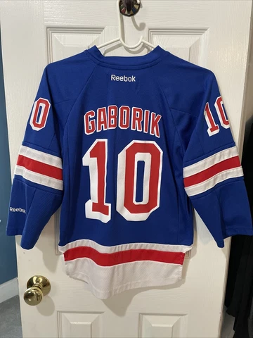 Marian Gaborik New York Rangers Reebok Boys Blue Jersey Size S/M Cover