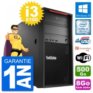 PC tour LENOVO P320 MT Intel Core i3-6100 RAM 8Go Scheibe 500Go Windows 10 Wifi - Bild 1 von 7