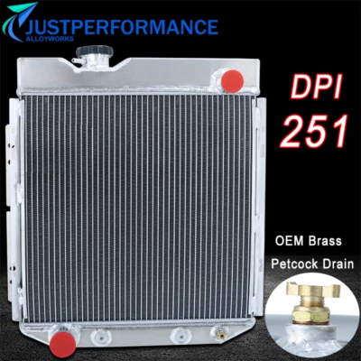 Radiador de aluminio 251 de 3 filas para Ford Falcon Ranchero Mustang Mercury 1960-1966 Foto 1 de 4